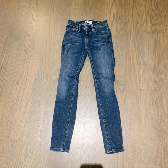 Frame le skinny de Jeanne crop indigo denim - Picture 6 of 11